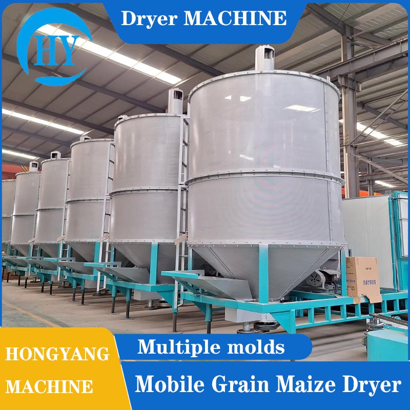 Corn mobile grain dryer machine